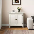 Heynemo 2-Door Buffet Cabinet with Storage, Bohemian Sideboard with Adjustable Shelves, Wood Credenza Cabinet, Grayish-White Console Table Bedroom