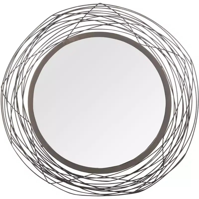 Nixie Mirror - 20.8 x 20.8 - MRR1026 - Black - Safavieh