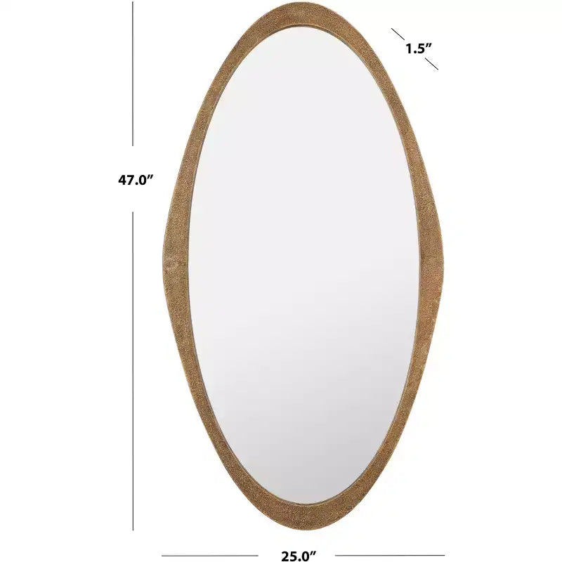 Rectangular Wall Mirror, 25 x 47 Inch, Modern Decorative Mirror for Living Room, Bedroom, Entryway