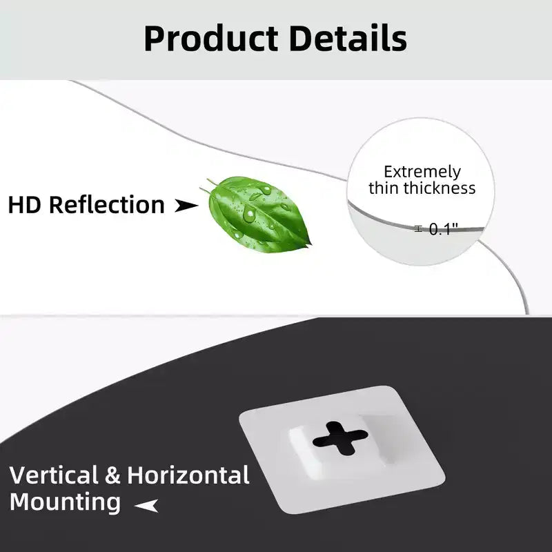 Frameless Irregular Shape Hanging Wall Mirror, Modern Decorative Mirror