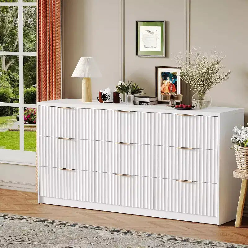 Upholstered Platform Bed Frame with Wingback Headboard, Queen Size, Gray