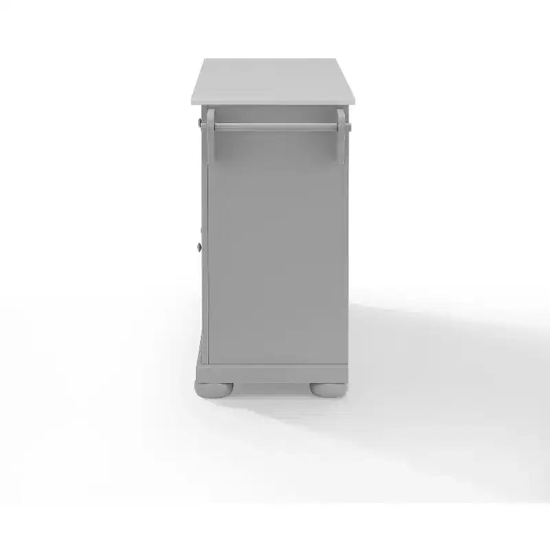 36" Metal Kitchen Island with 3 Doors and 3 Open Shelves