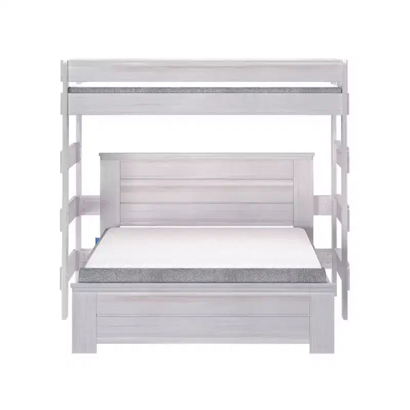 Farmhouse Twin Over Panel Queen L-Shaped Bunk Bed