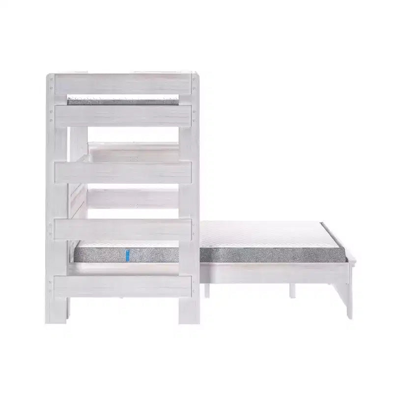 Farmhouse Twin Over Panel Queen L-Shaped Bunk Bed