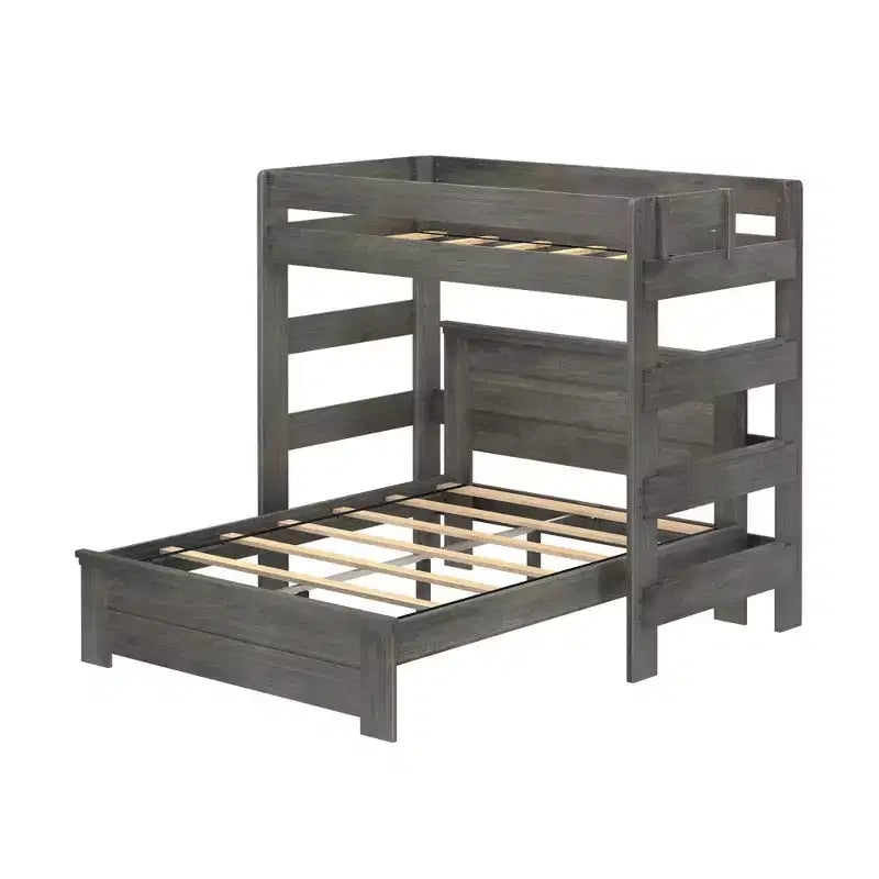 Farmhouse Twin Over Panel Queen L-Shaped Bunk Bed