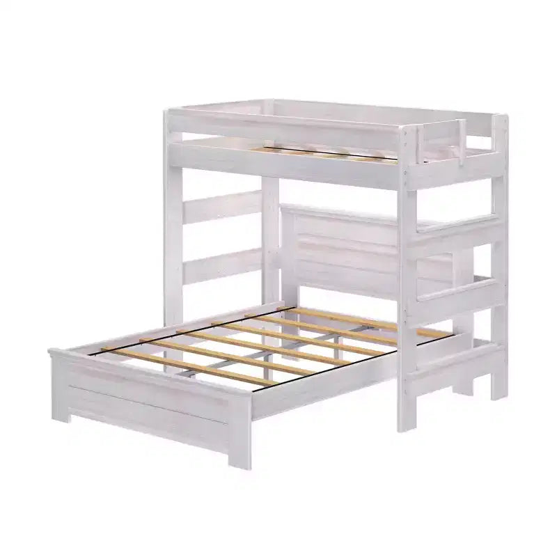 Farmhouse Twin Over Panel Queen L-Shaped Bunk Bed