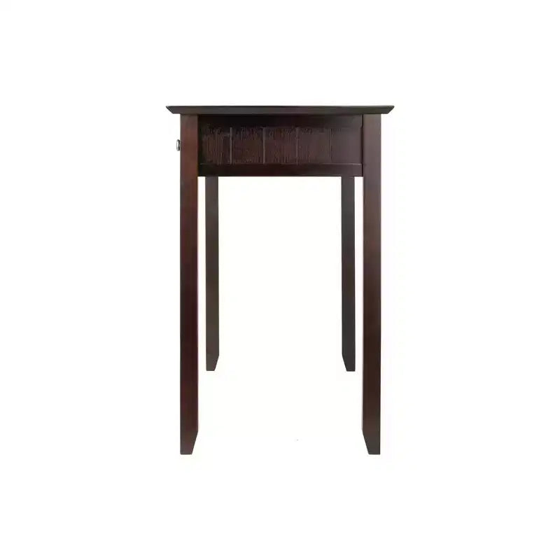 30" Brown Particle Board Computer Desk with Open Storage Shelf