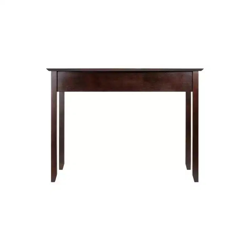 30" Brown Particle Board Computer Desk with Open Storage Shelf