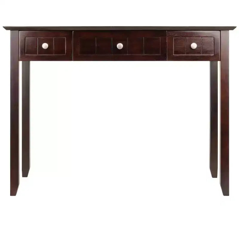 30" Brown Particle Board Computer Desk with Open Storage Shelf
