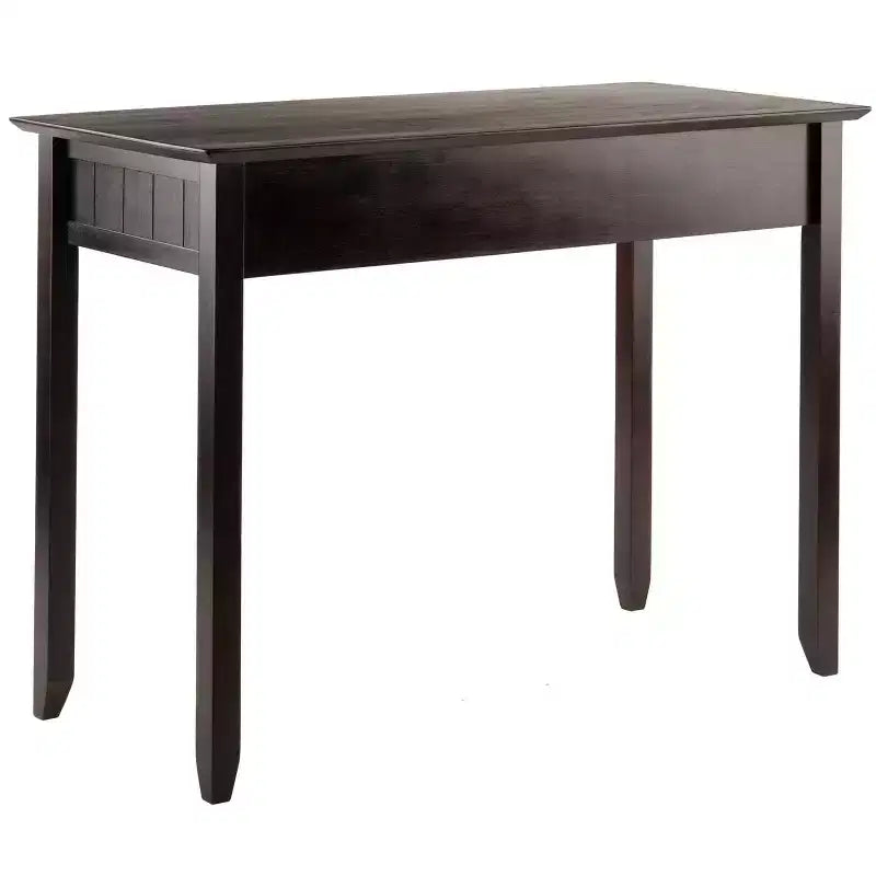 30" Brown Particle Board Computer Desk with Open Storage Shelf