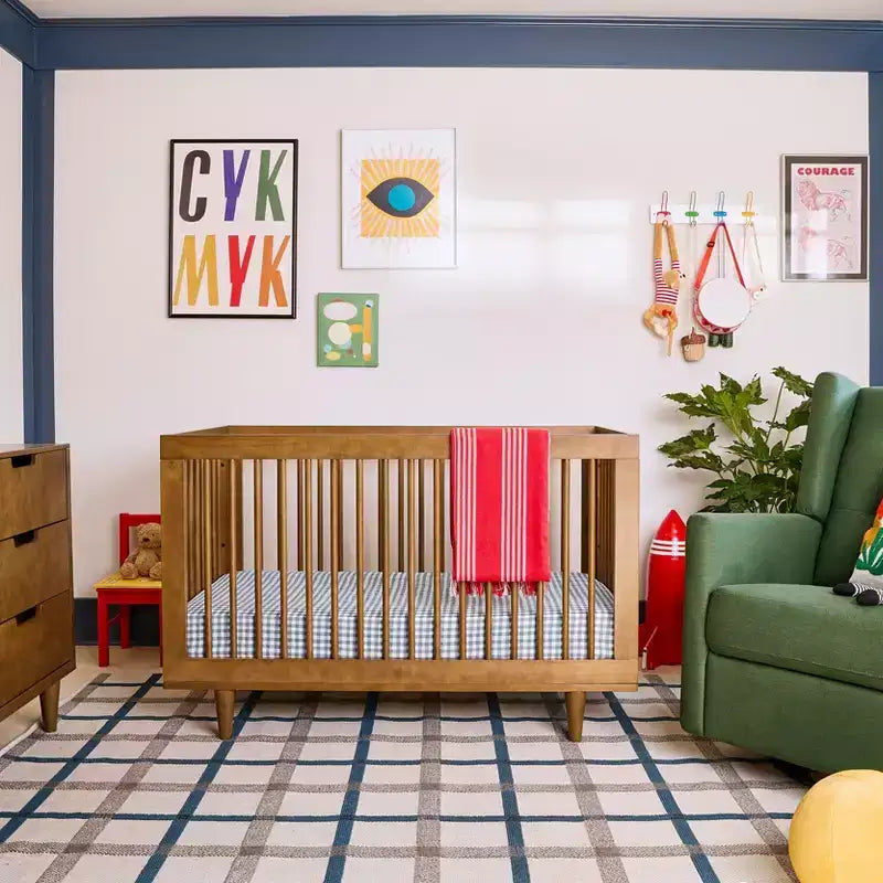 Marley 3-in-1 Convertible Crib, Grows with Your Child from Nursery to Toddler