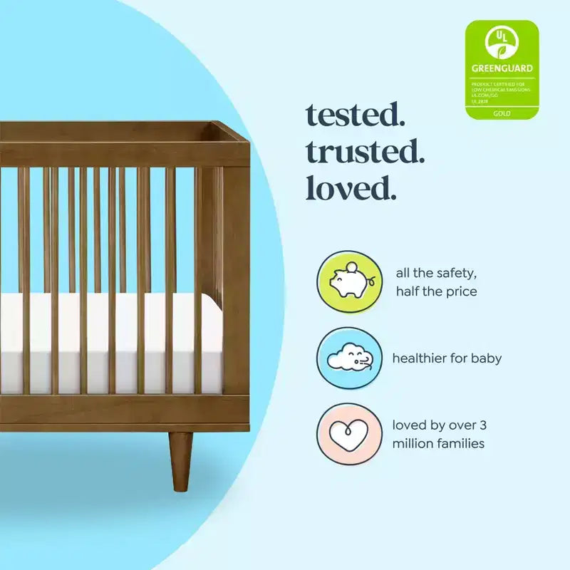 Marley 3-in-1 Convertible Crib, Grows with Your Child from Nursery to Toddler