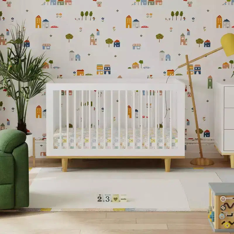 Marley 3-in-1 Convertible Crib, Grows with Your Child from Nursery to Toddler
