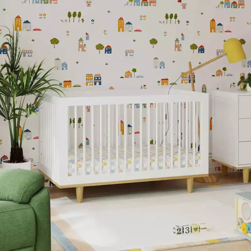 Marley 3-in-1 Convertible Crib, Grows with Your Child from Nursery to Toddler