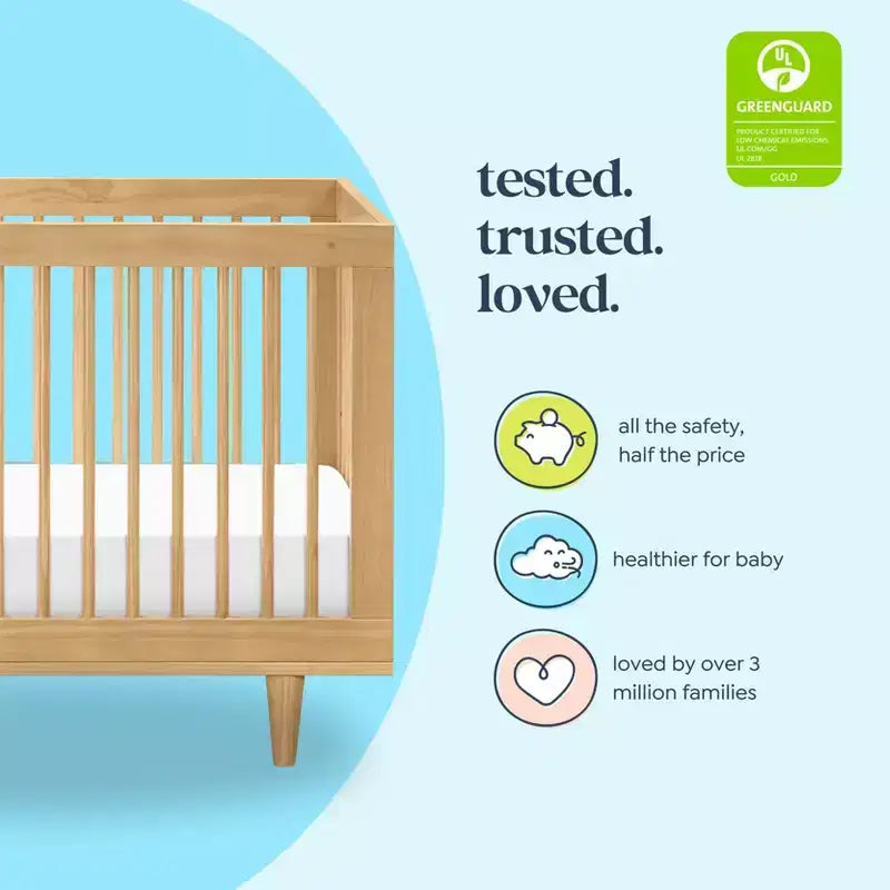 Marley 3-in-1 Convertible Crib, Grows with Your Child from Nursery to Toddler