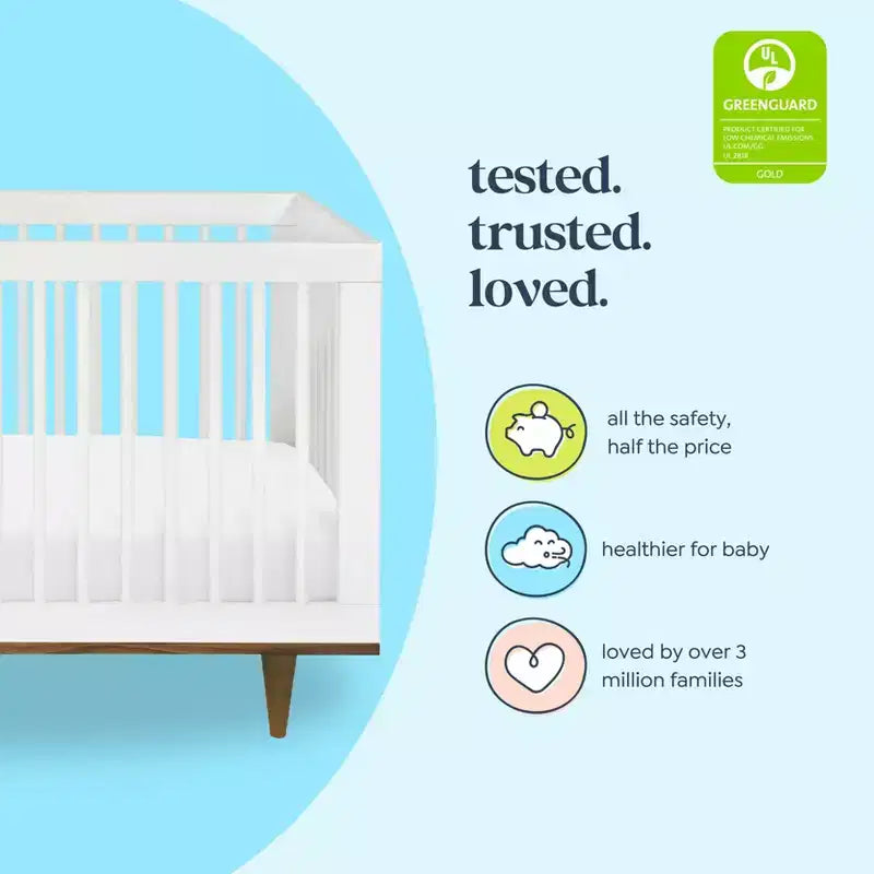 Marley 3-in-1 Convertible Crib, Grows with Your Child from Nursery to Toddler