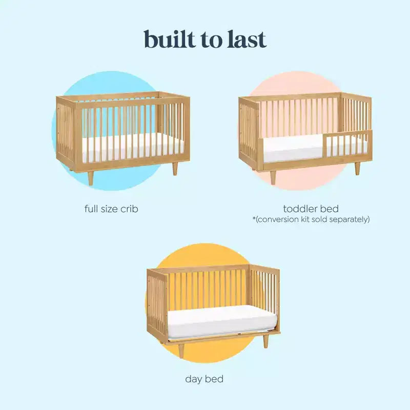 Marley 3-in-1 Convertible Crib, Grows with Your Child from Nursery to Toddler
