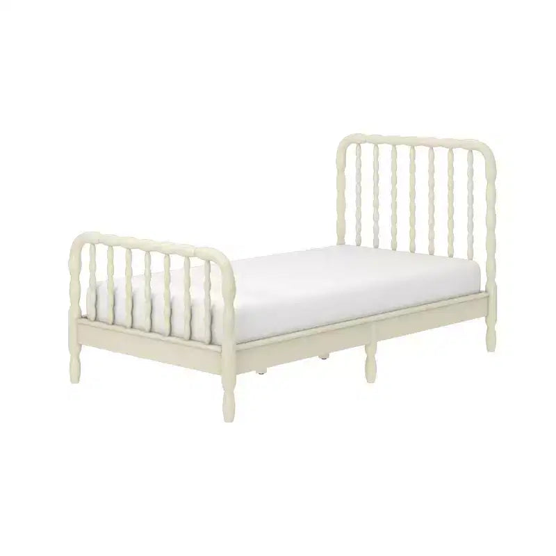 Jenny Lind Twin Bed Frame with Classic Spindle Headboard & Footboard