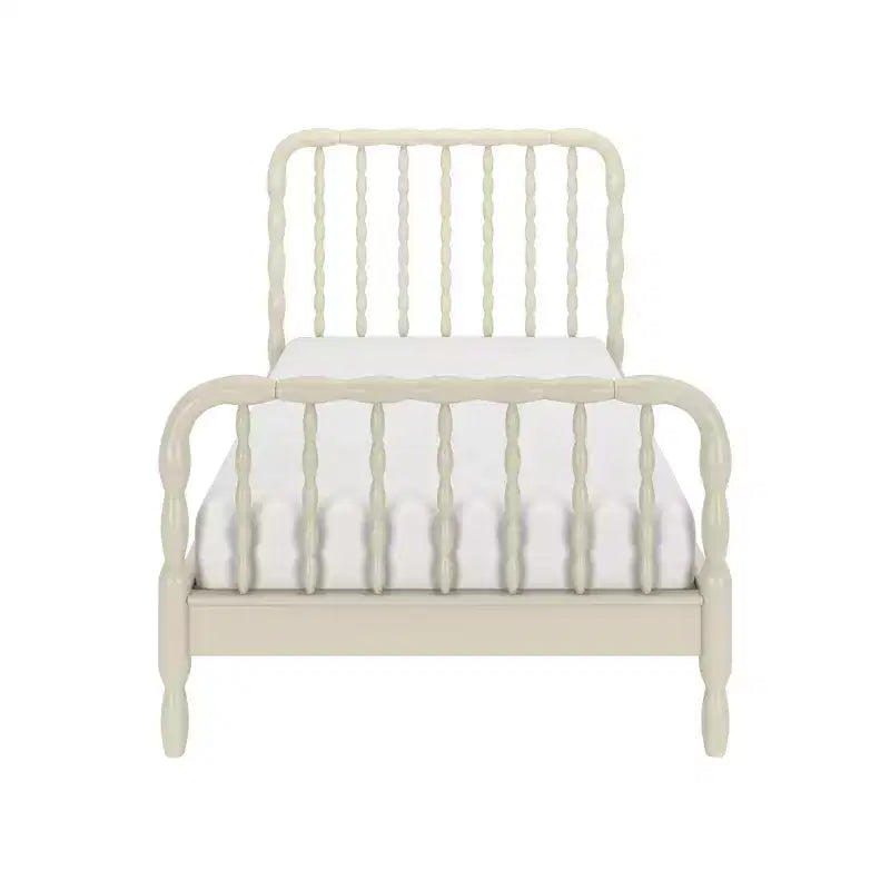 Jenny Lind Twin Bed Frame with Classic Spindle Headboard & Footboard
