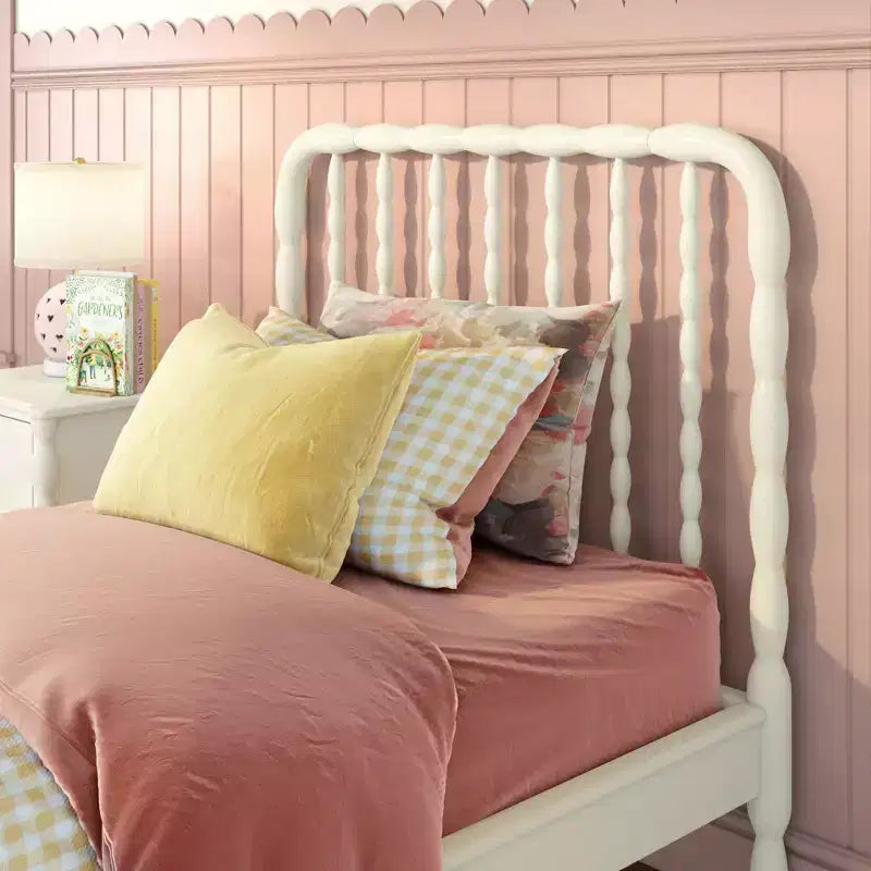 Jenny Lind Twin Bed Frame with Classic Spindle Headboard & Footboard