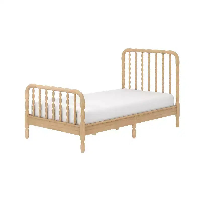 Jenny Lind Twin Bed Frame with Classic Spindle Headboard & Footboard