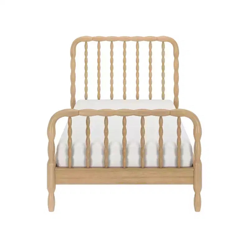 Jenny Lind Twin Bed Frame with Classic Spindle Headboard & Footboard
