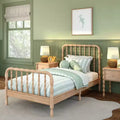 Jenny Lind Twin Bed Frame with Classic Spindle Headboard & Footboard