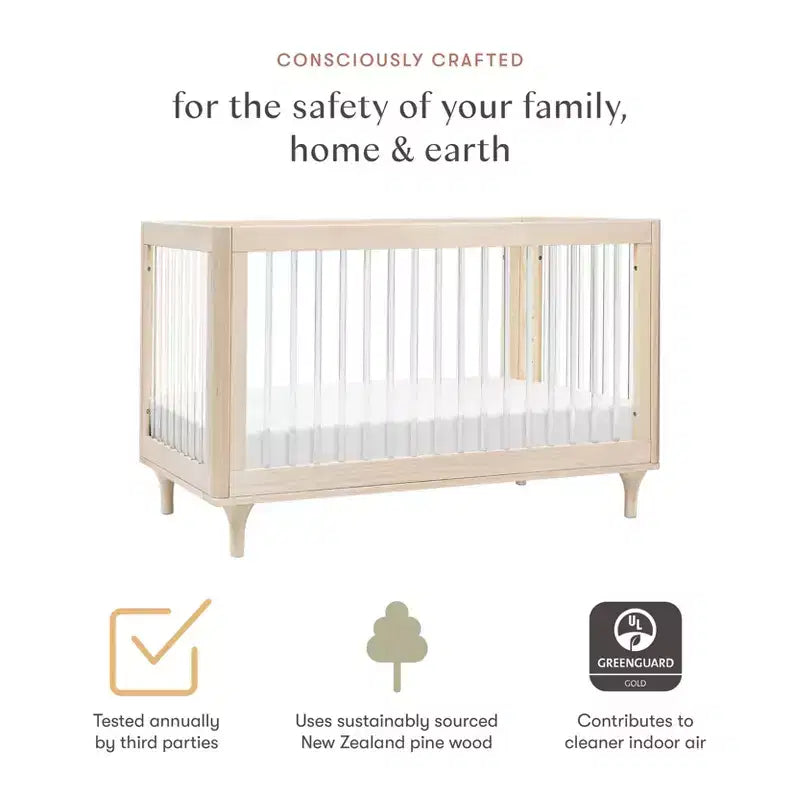 Lolly 3-in-1 Convertible Crib with Toddler Bed Conversion Kit